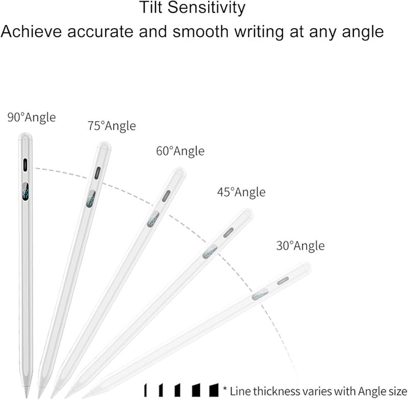 Magnetic Stylus Pen for iPad 2018 Above with Tilt Pressure Sensitivity Palm Rejection Digital Display - Image 3